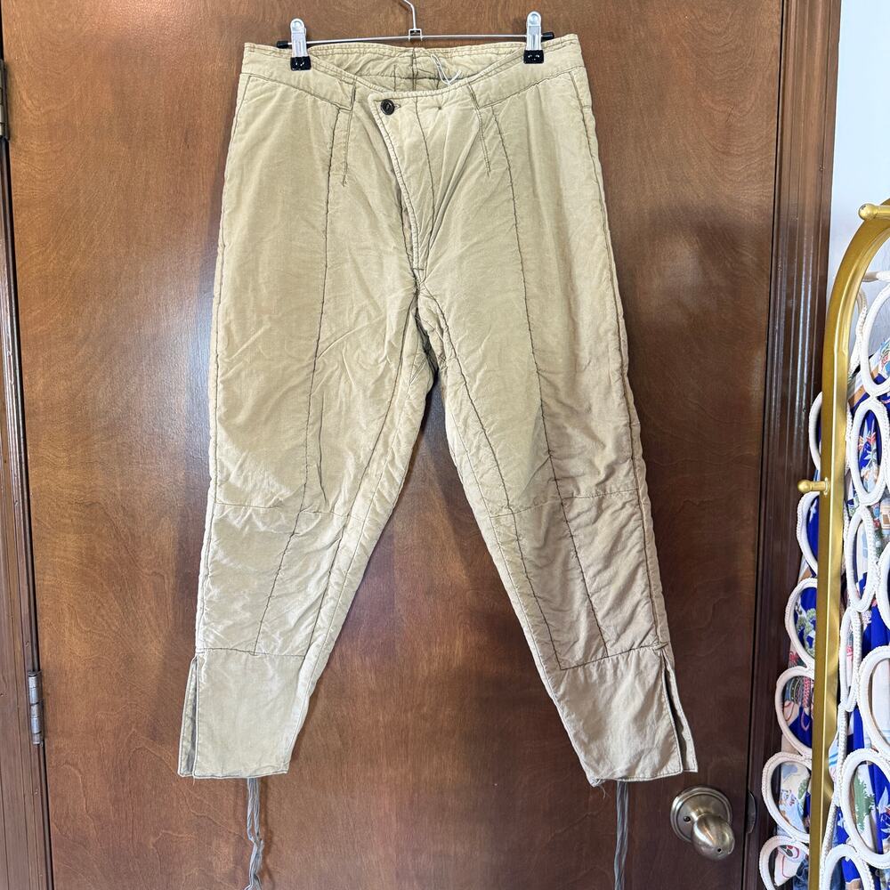 1960s Chinese Korean War Winter Padded Quilted Pants